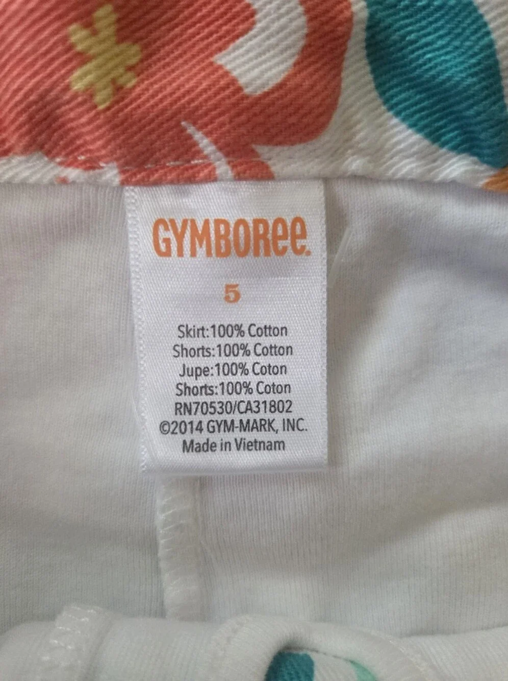 NWOT Gymboree Girls 5 Floral Jean Skirt